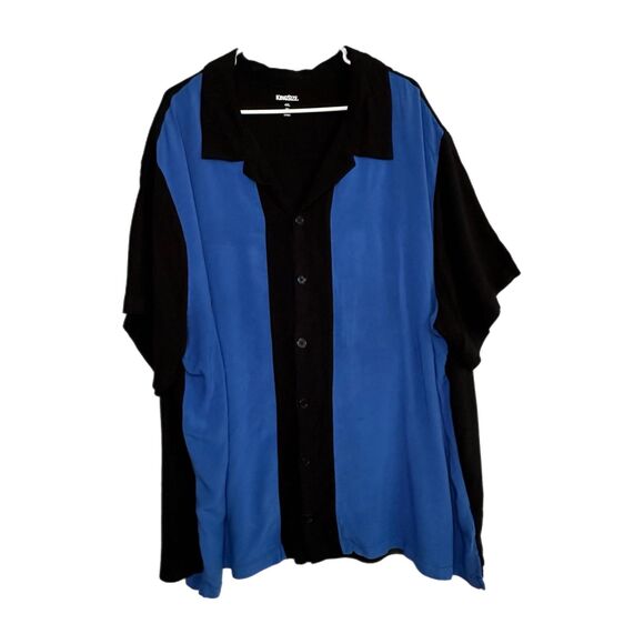 King Size Black and Blue Polo, 4XL - Picture 2 of 6